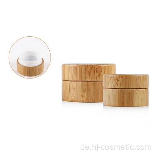 30g Leere kosmetische Bambusgläser und -flaschen